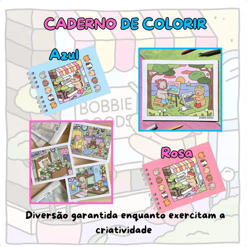 Livro de Colorir Capa Dura + 60 Canetinhas Touch