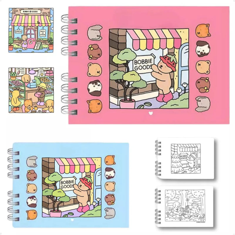 Livro de Colorir Capa Dura + 60 Canetinhas Touch